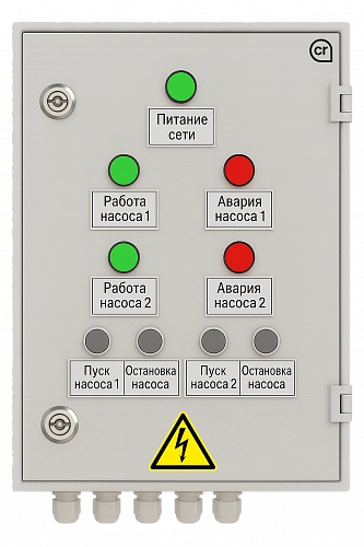 Шкаф управления 2 насосами ШУН-ПП-2-4 купить в интернет-магазине ООО «НТК Приборэнерго»